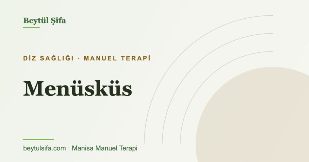 Menüsküs nedir - Beytül Şifa Manisa
