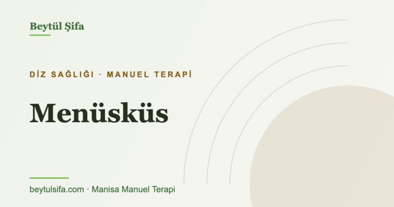 Menüsküs nedir - Beytül Şifa Manisa